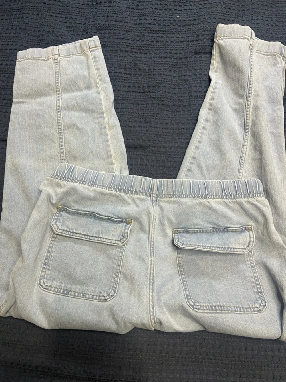 Banana Republic Light Blue Drawstring Denim Joggers - Picture 3 of 3
